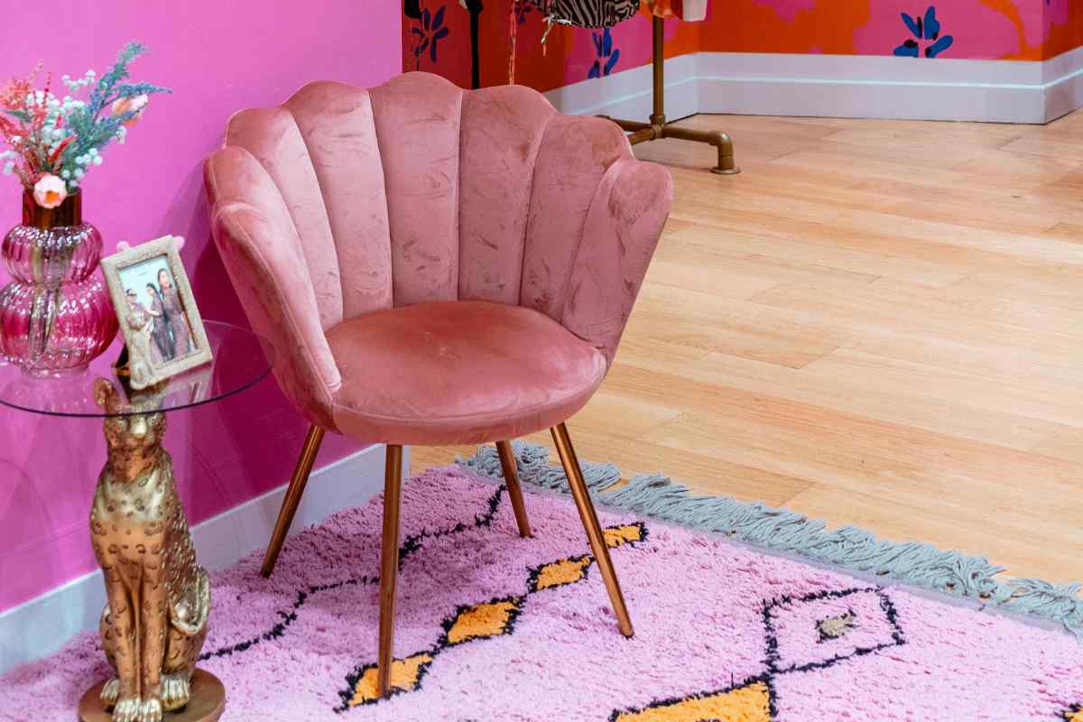 poltrona a forma di conchiglia per arredare casa stile mermaidcore