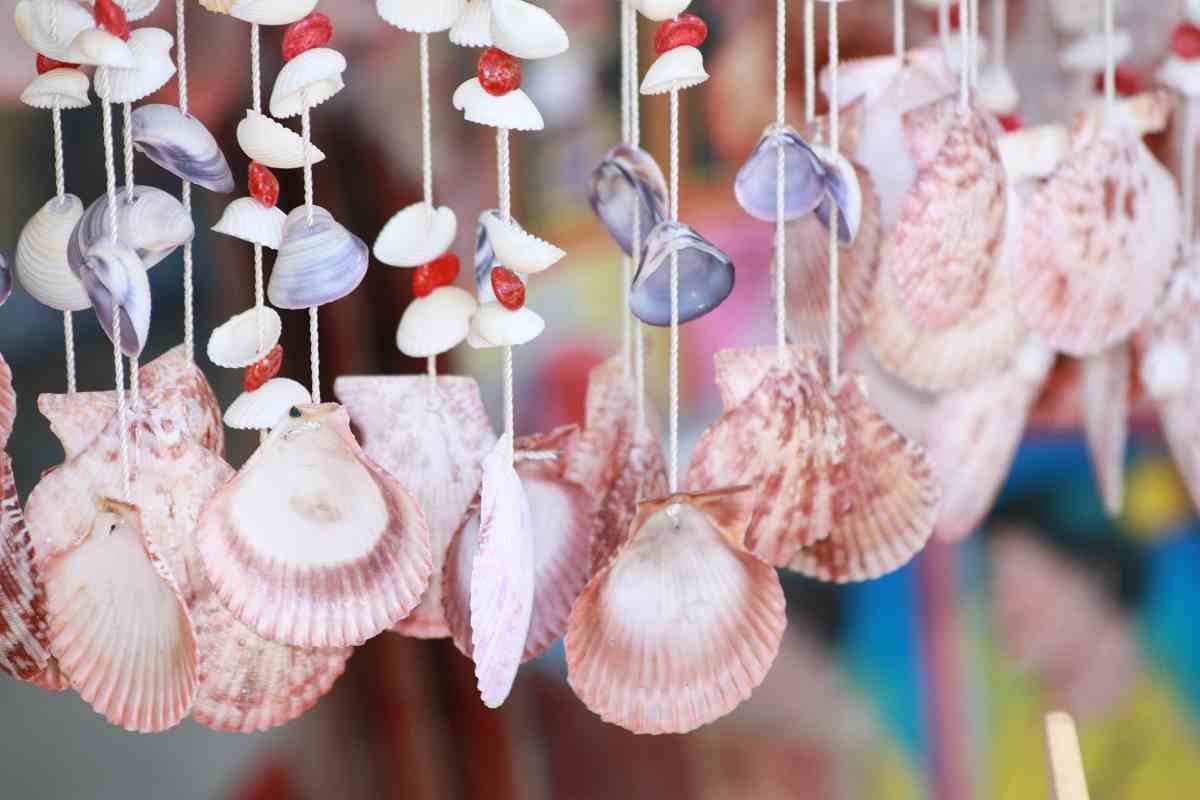 Sonaglio a vento con conchiglie