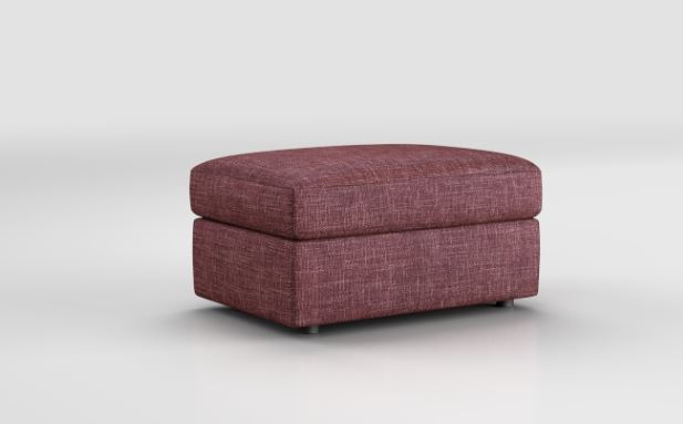 pouf di colore bordeaux