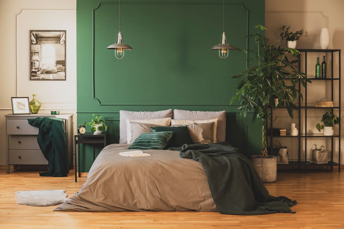 colori camera da letto verde