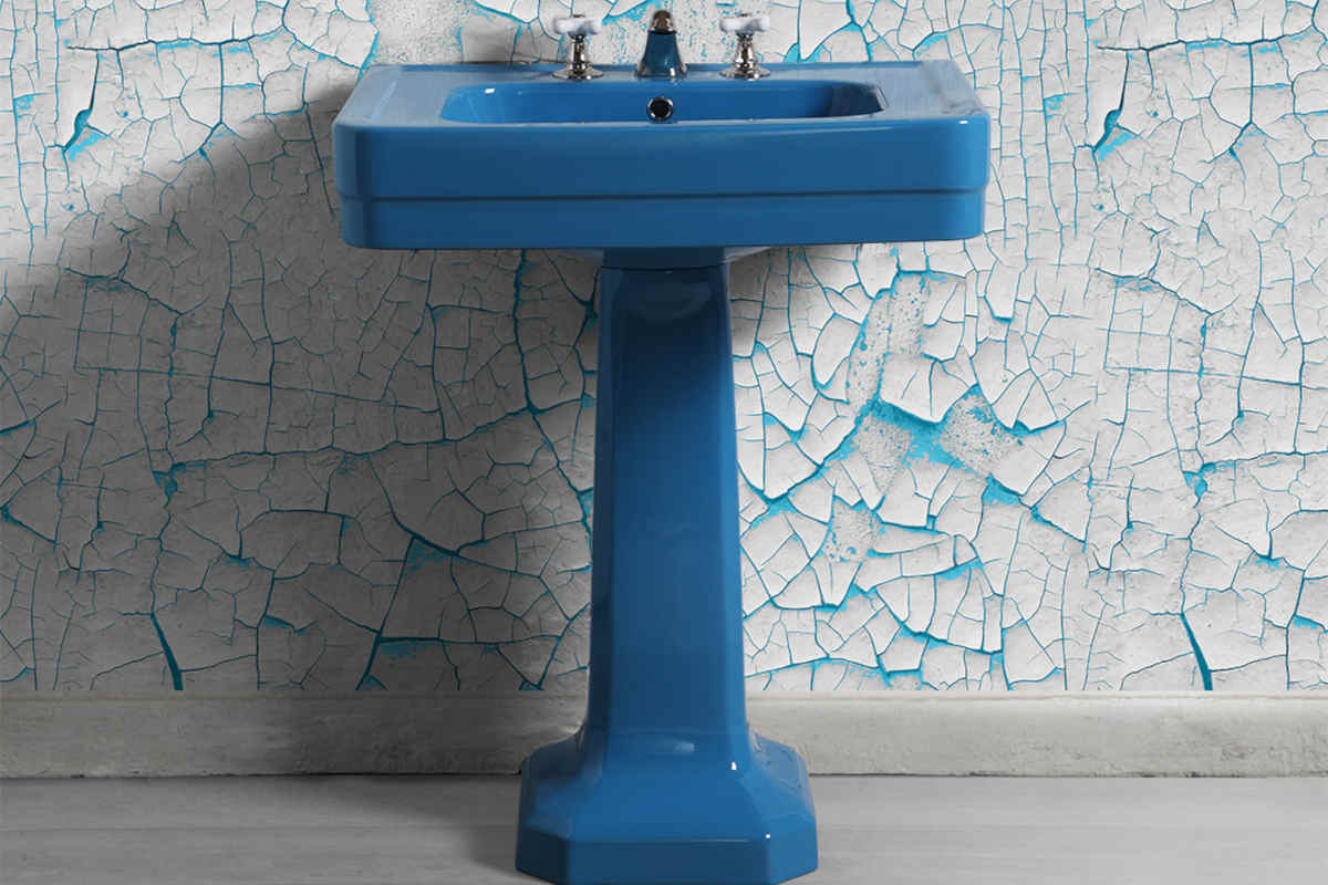 lavabo color blu del brand bleu provence