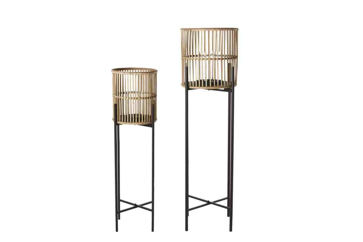 Lanterne in metallo e bambù Paulo Maisons du Monde