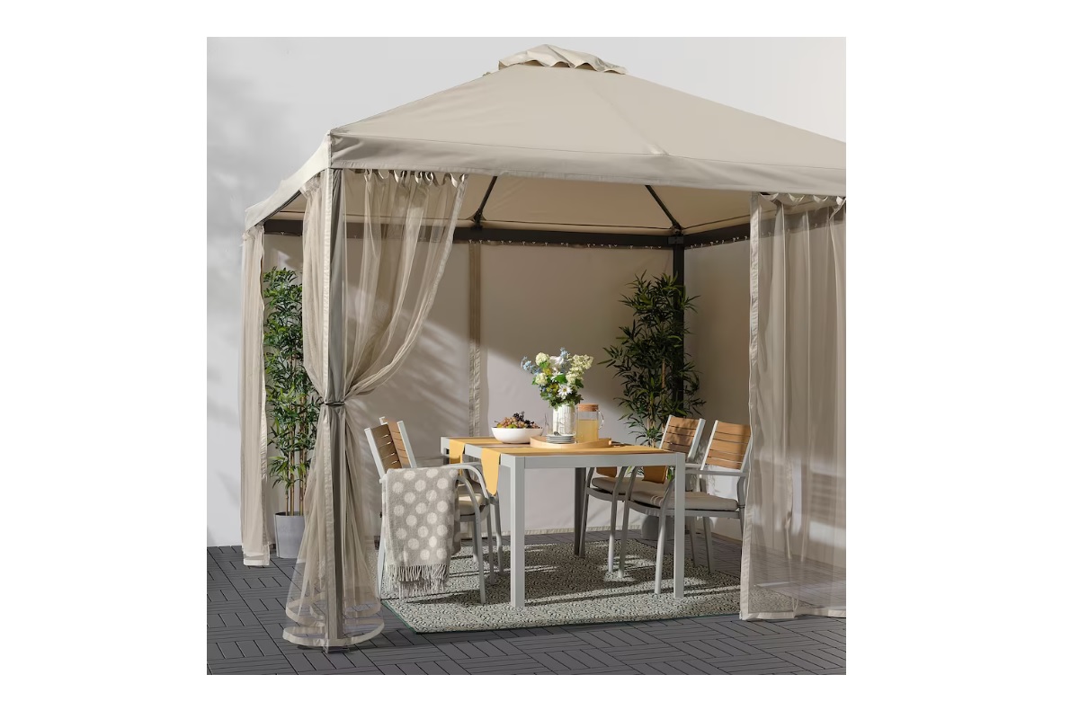 gazebo con 4 reti anti zanzare ikea