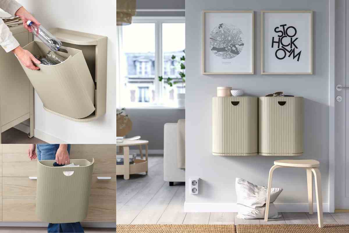 Contenitori di design per la raccolta differenziata GÅRDSBUTIK Ikea