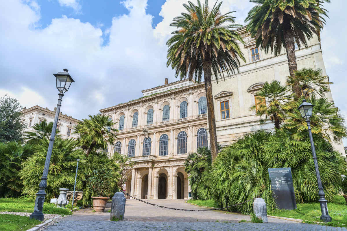 facciata del palazzo Barberini a roma