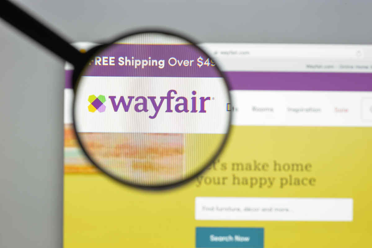 logo wayfair sulla pagina internet