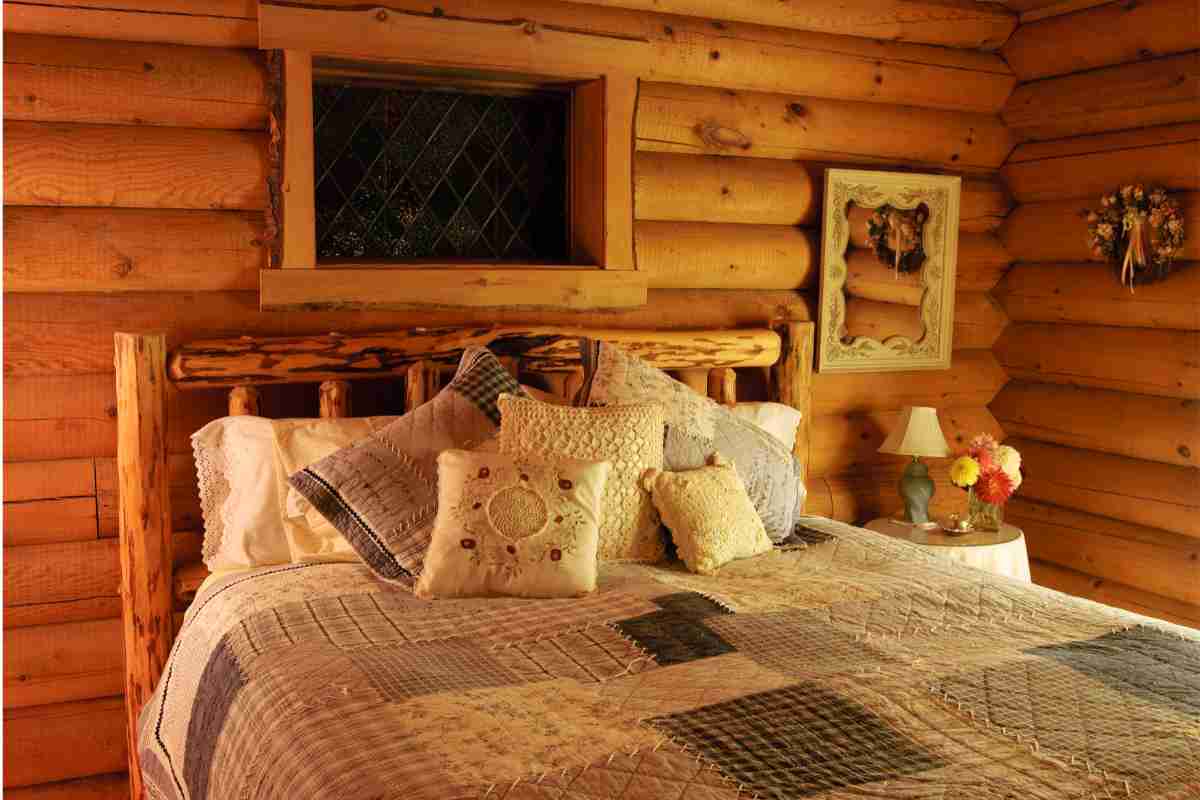 Camera da letto in chalet di montagna