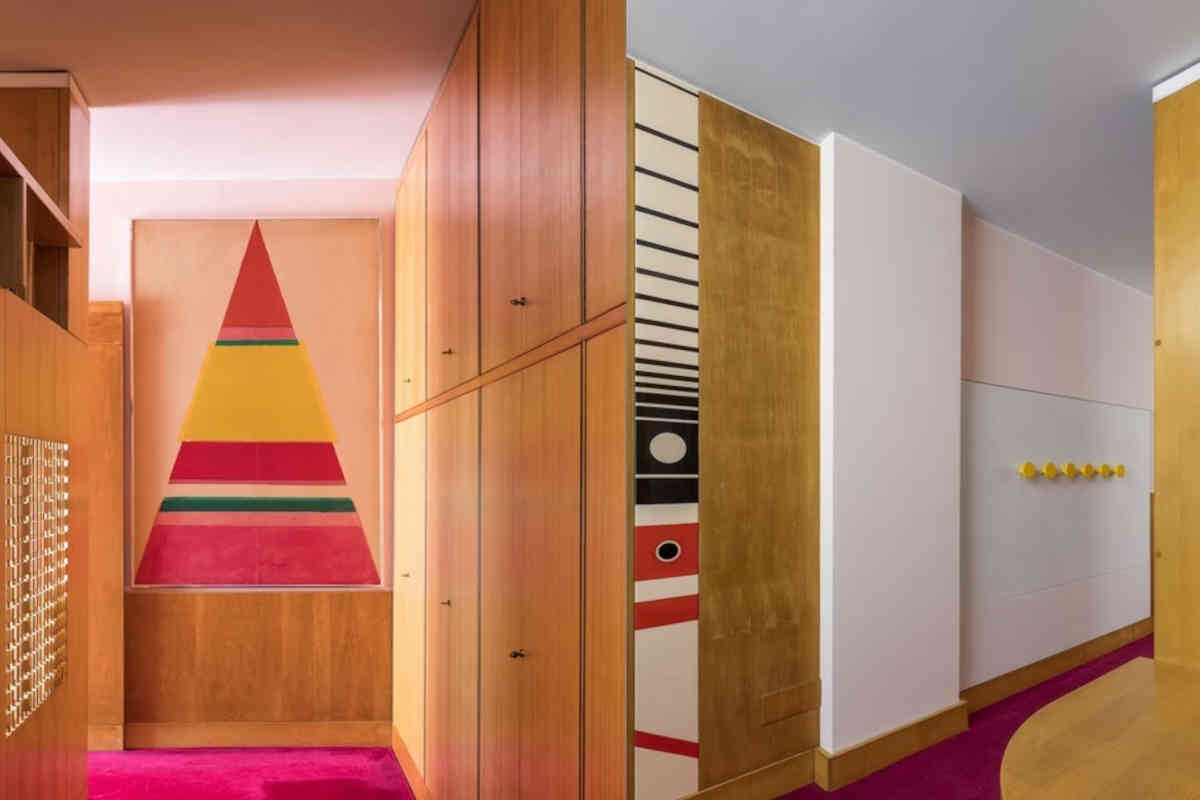 interni di casa lana di ettore sottsass alla triennale di milano