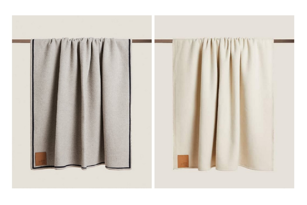 due coperte della collezione Zara Home con Studio Nicholson