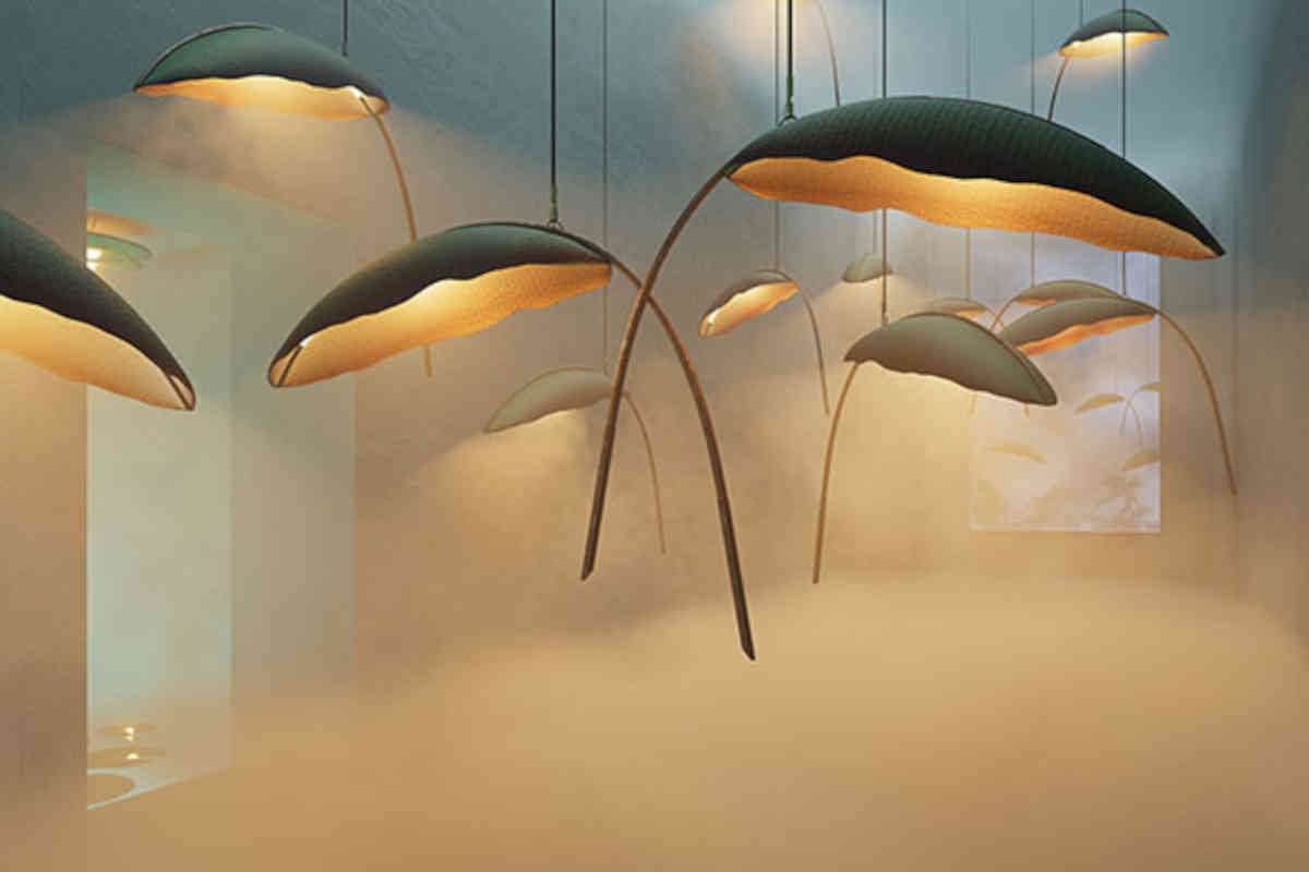 lampade pelle nana alla paris design week