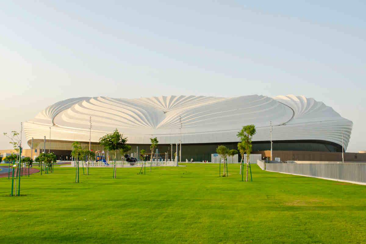 prato e struttura del Al Wakrah stadio Qatar