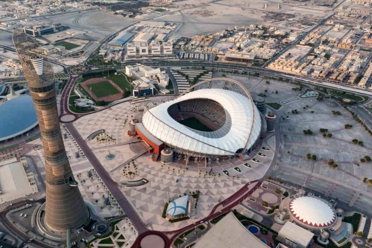 veduta aerea del Khalifa International Stadium