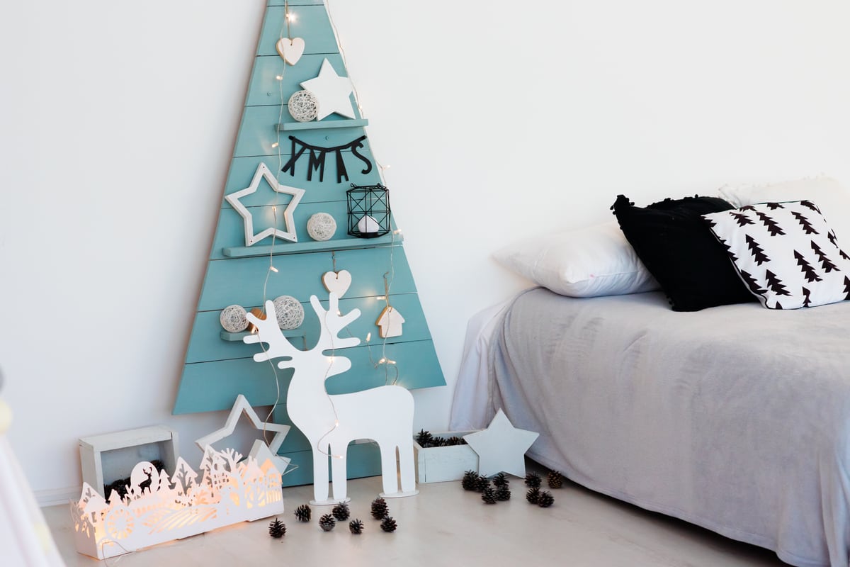 albero di Natale a parete