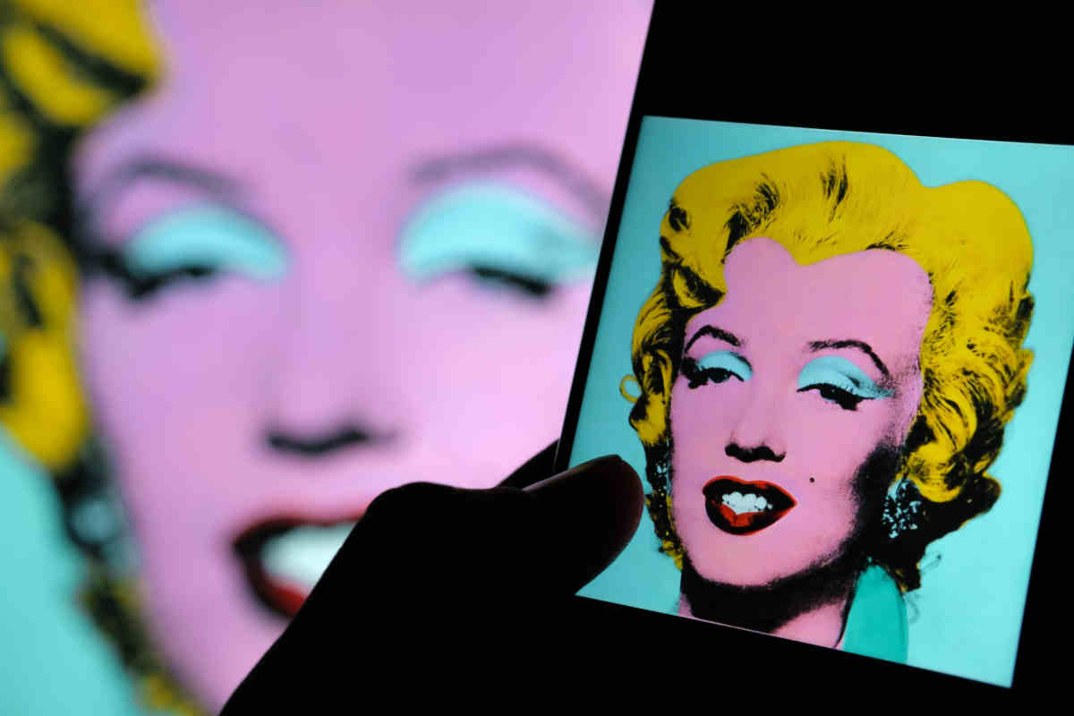 Marilyn Monroe nel quadro di Andy Wharol