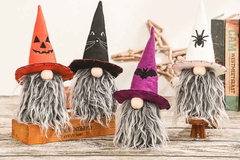 Set 4 Gnomi Pasquali Peluche – Decorazioni Primaverili Senza Volto Con Tulle E Paillettes, Portachiavi O Ornamenti