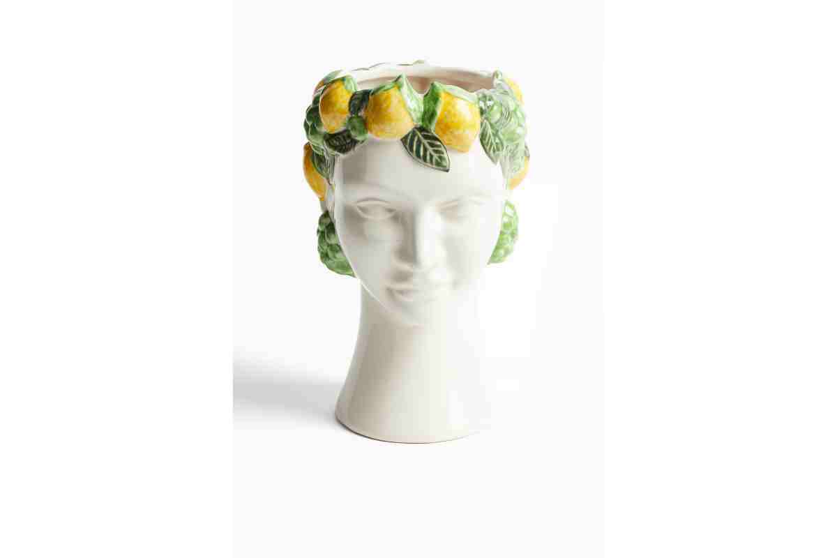 Vaso testa con limoni H&M