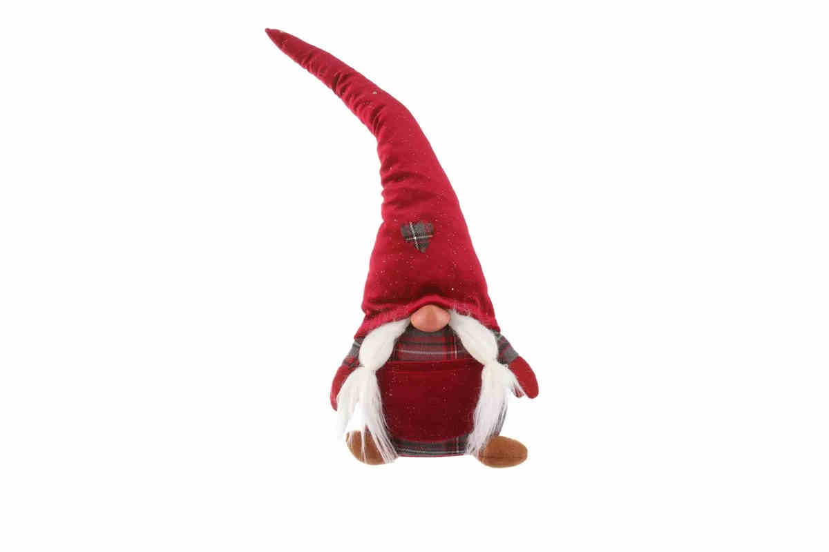 gnometto di natale fermaporta