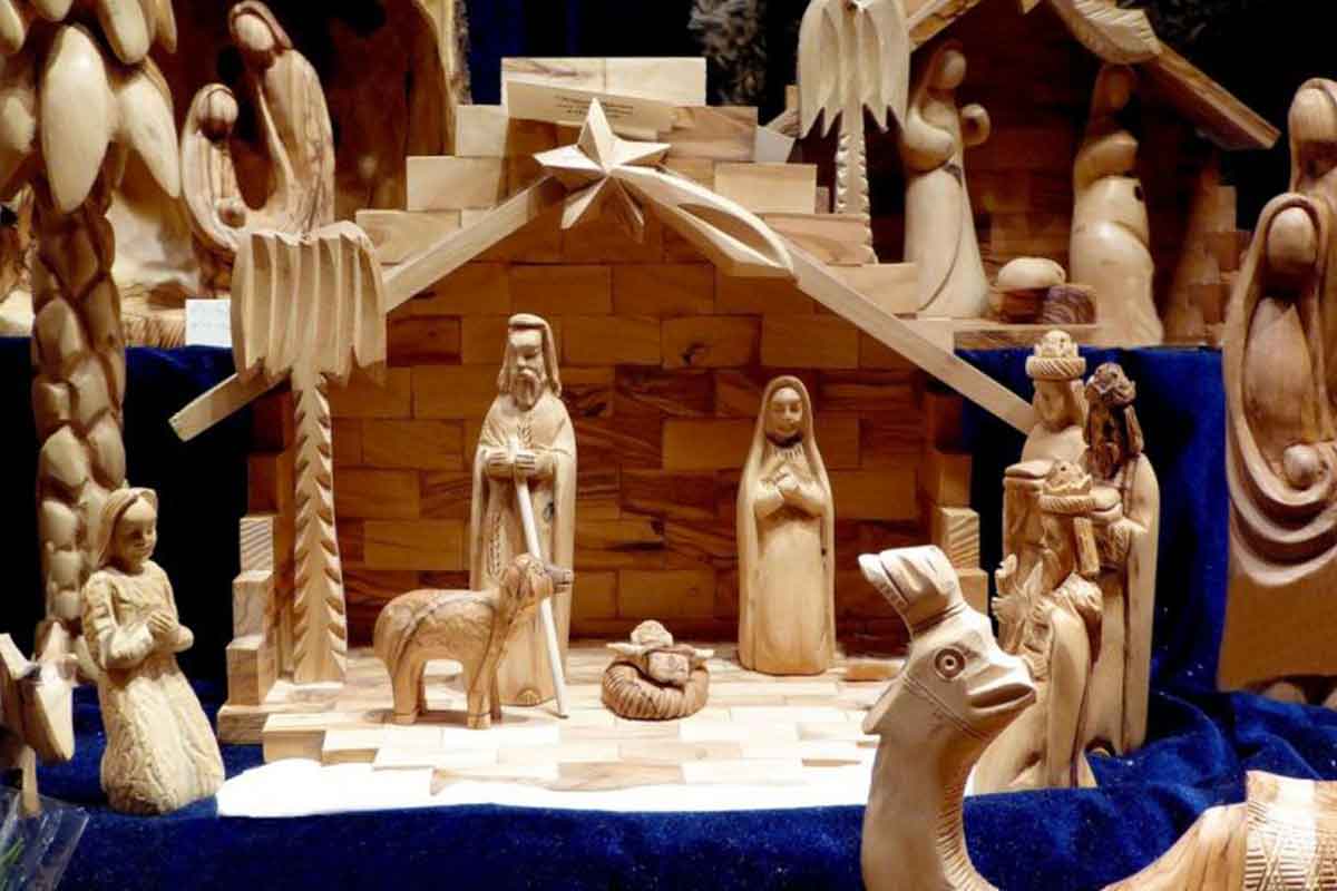 presepe in legno