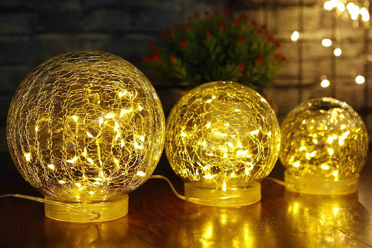 sfere con luci led