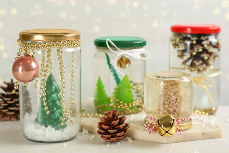 Decorazioni natalizie con i barattoli di vetro | DesignMag