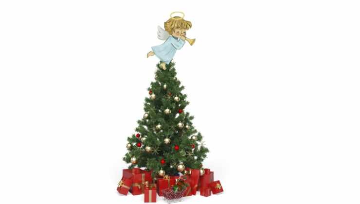 Puntale albero angelo