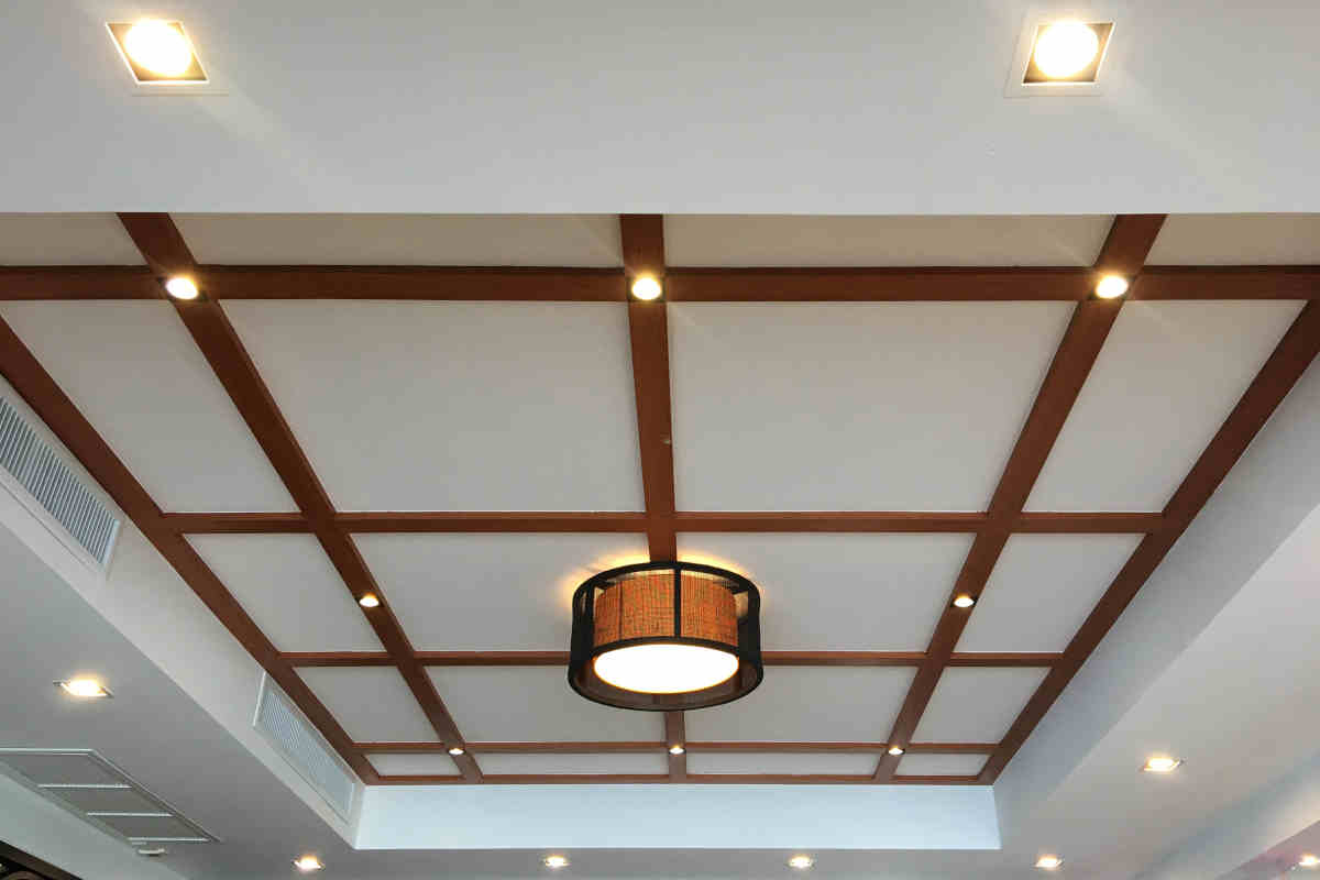soffitto con pannelli radianti del riscaldamento