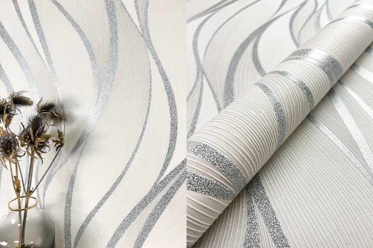Dettaglio della carta da parati elegante di design