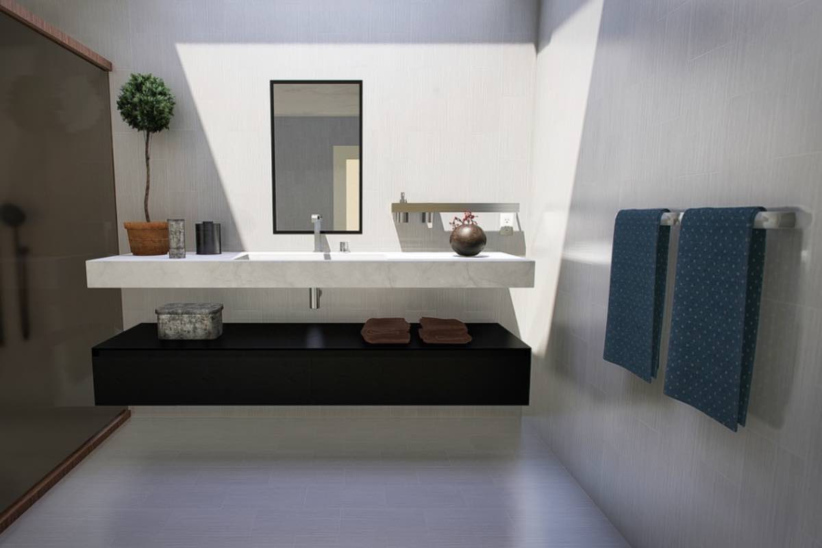 Mobili sospesi: il nuovo design per il bagno utile alla pulizia