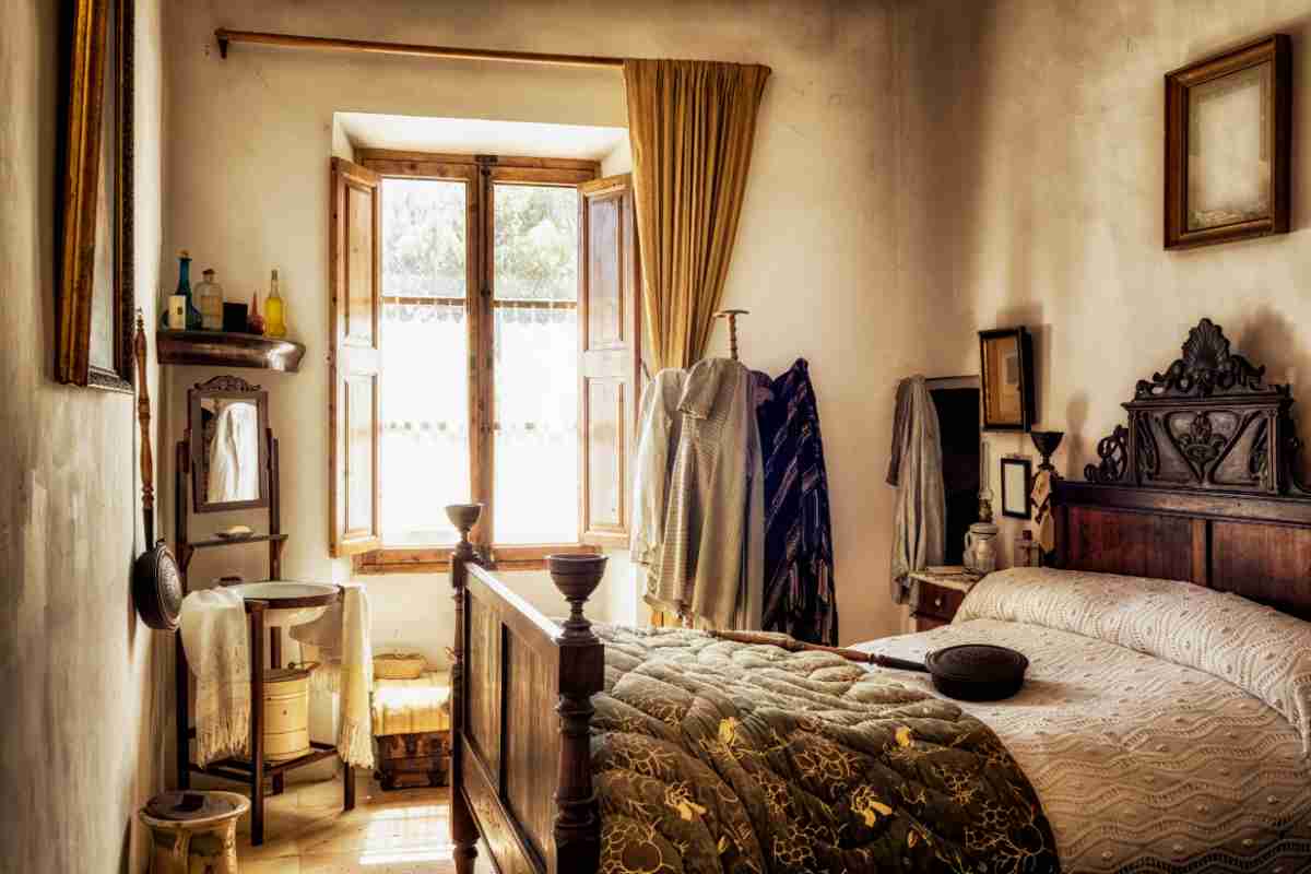 Camera da letto stile antico