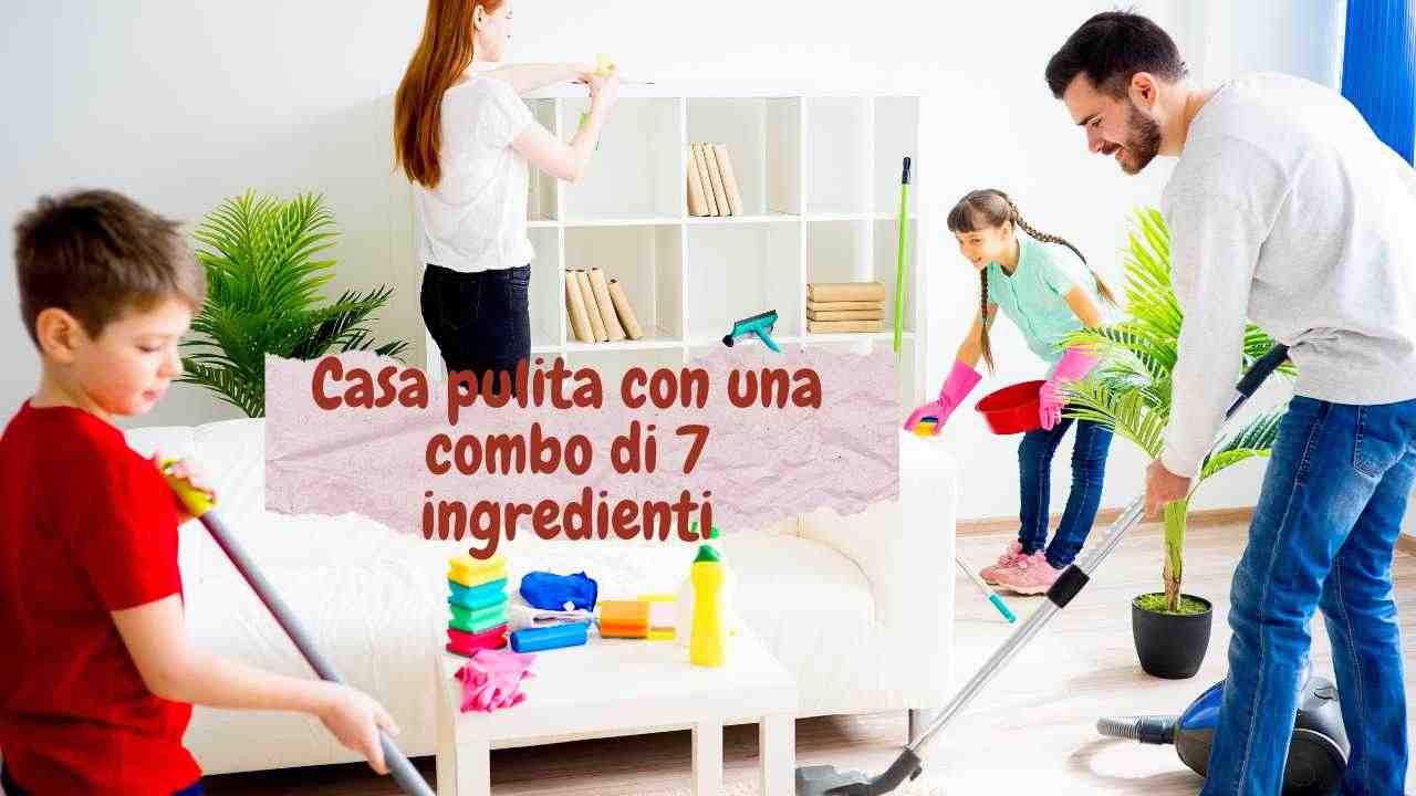 Per avere casa pulita bastano questi 7 ingredienti