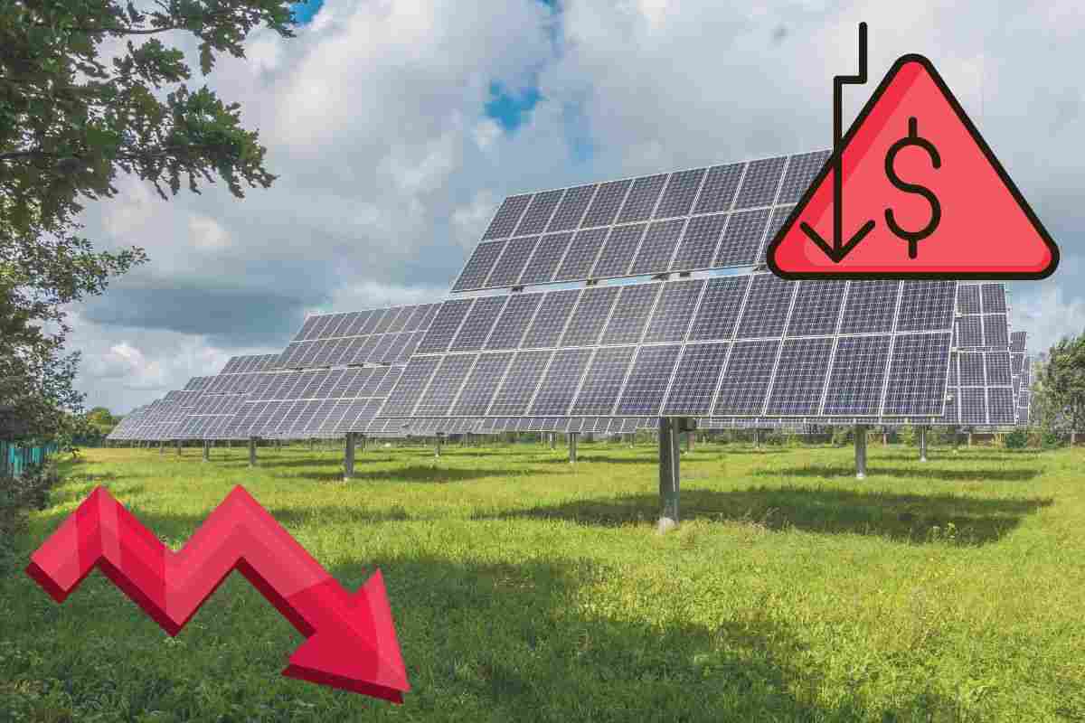 il costo dei pannelli solari sta crollando