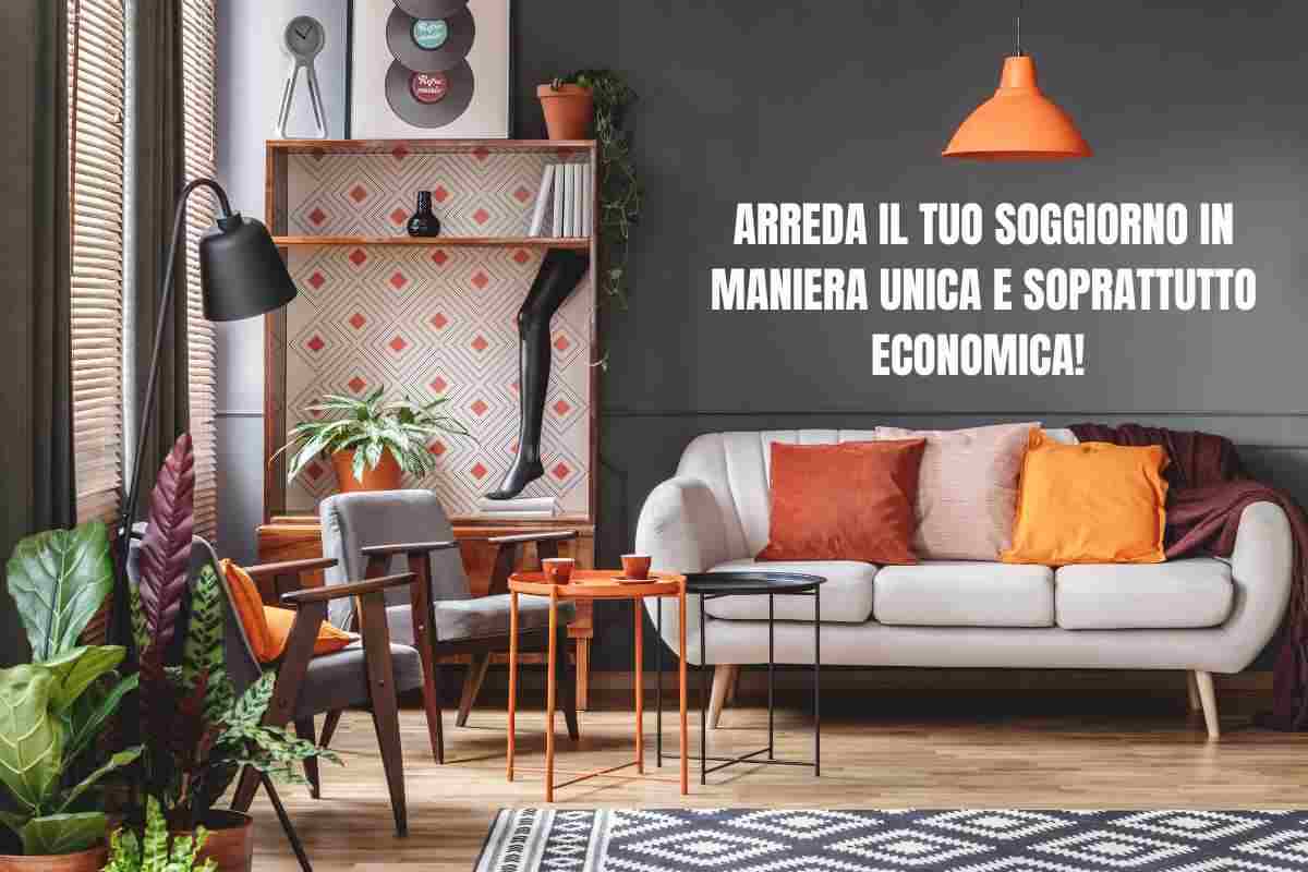 come arredare il soggiorno di casa in modo creativo ed economico