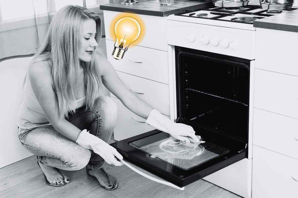 Il forno è una bomba di batteri, ma pulisci perfettamente il doppio vetro senza smontarlo col trucco geniale