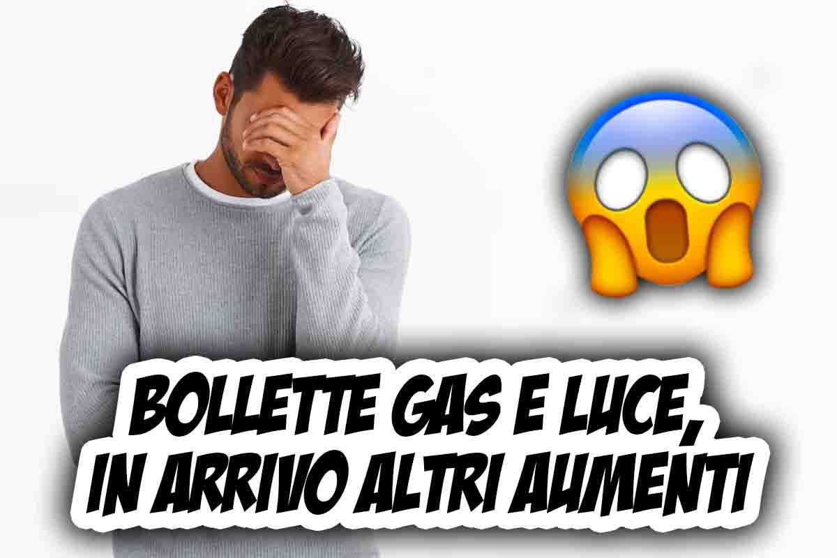 Aumento bollette elettrica e gas