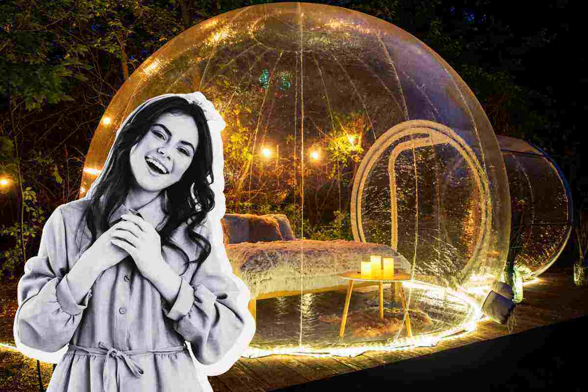 bubble house, la soluzione per dormire sotto le stelle