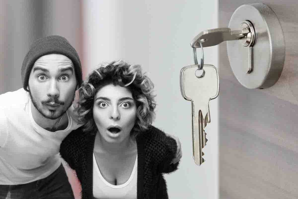 chiave porta da non lasciare