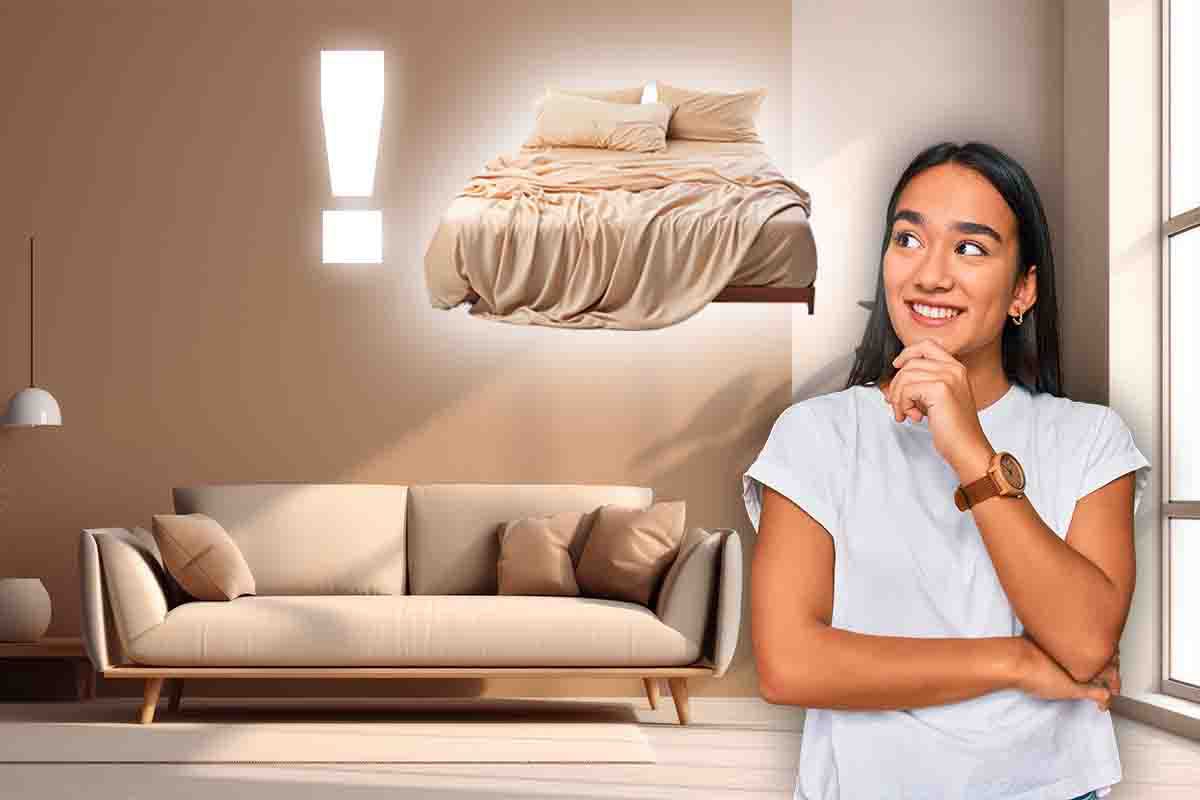 Puoi trasformare il tuo letto in un comodissimo divano: il trucco geniale che ti fa risparmiare