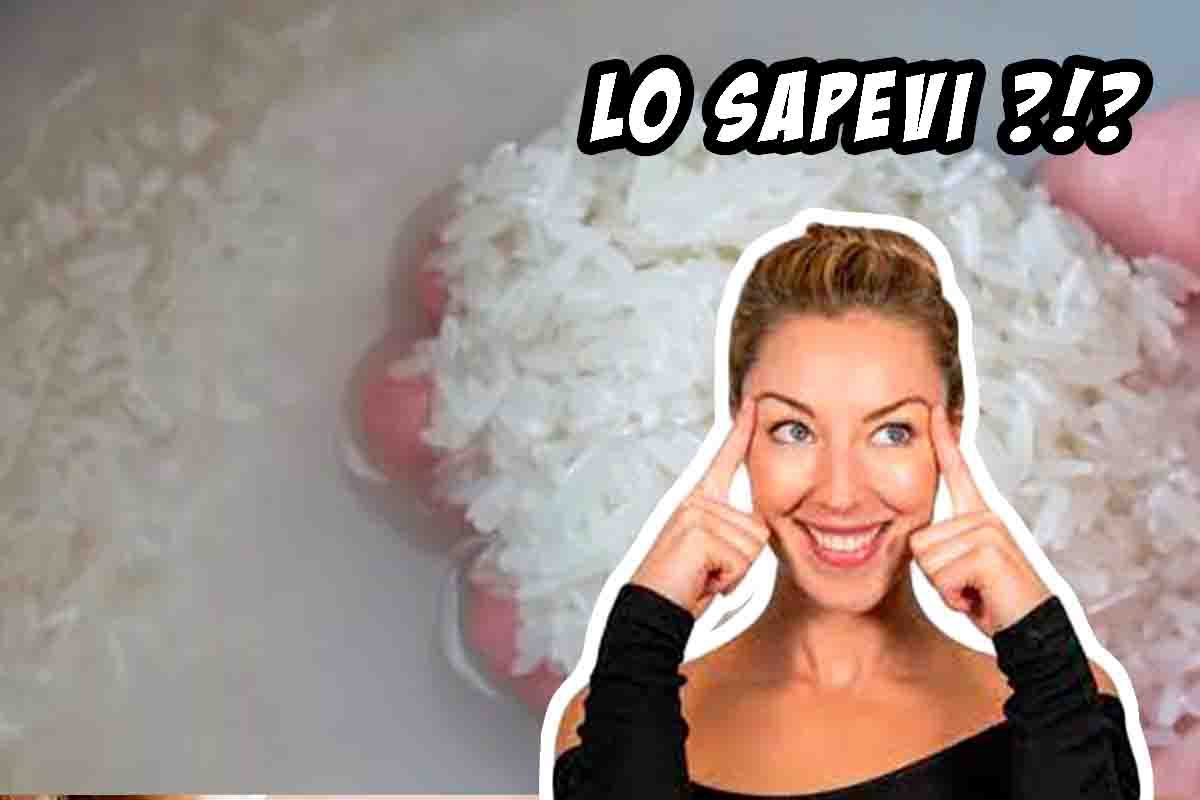 usi alternativi acqua del riso