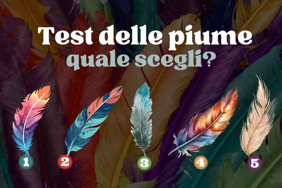 test personalità piume