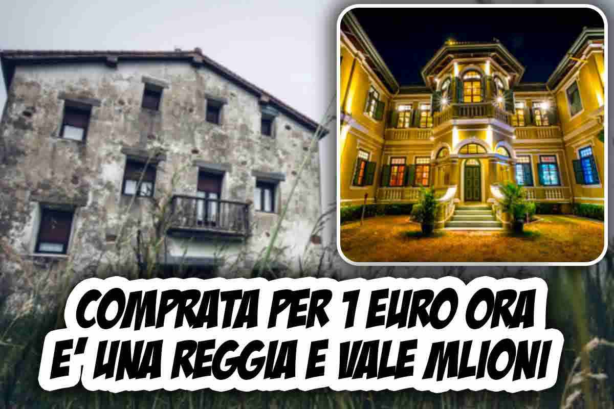Comprano per 1 Euro una casa abbandonata: ora è reggia e vale tantissimi milioni