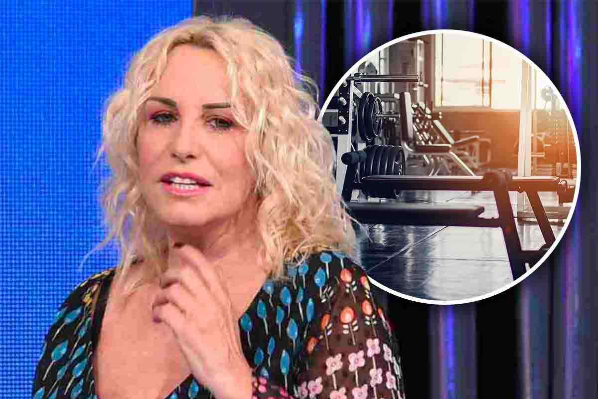 La palestra personale di Antonella Clerici ha una vista meravigliosa.