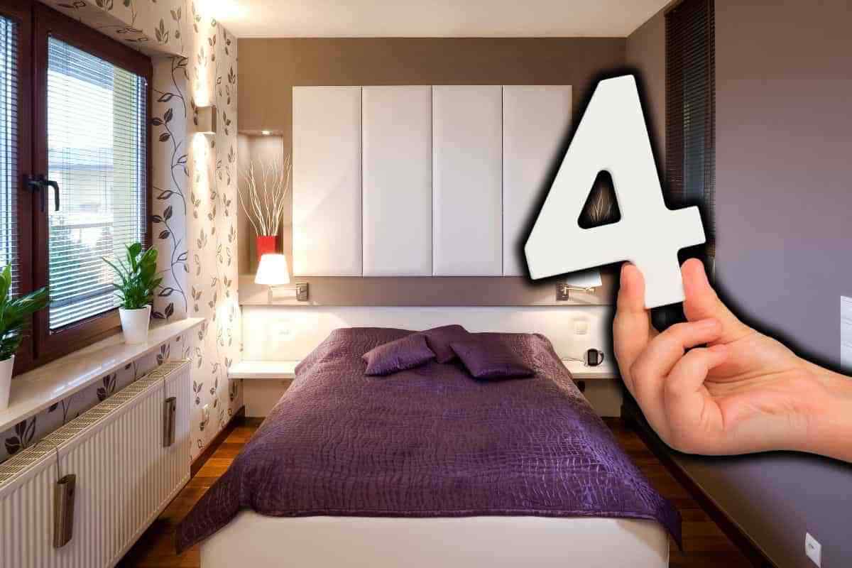 Se la camera da letto è piccola si può arredare con 4 semplici idee e renderla elegante e spaziosa