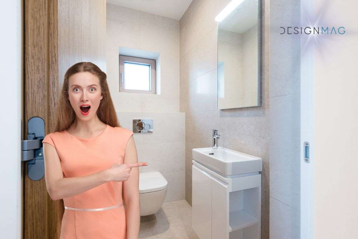 Questo mobiletto risolve il problema spazio in bagno, ha un segreto che non si vede