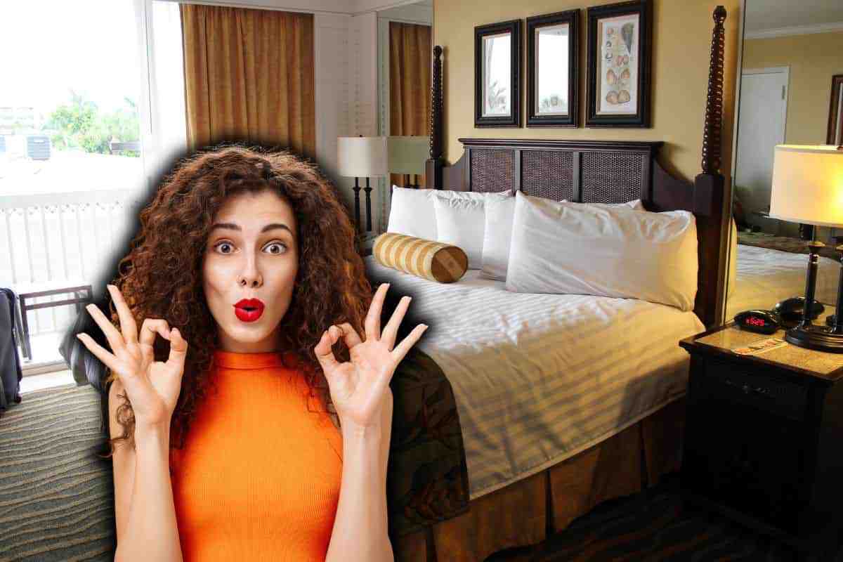 Camera da letto bella come quella di un hotel