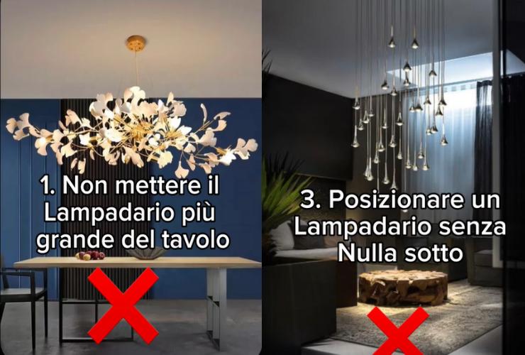 4 errori da evitare se si vuole acquistare un nuovo lampadario 