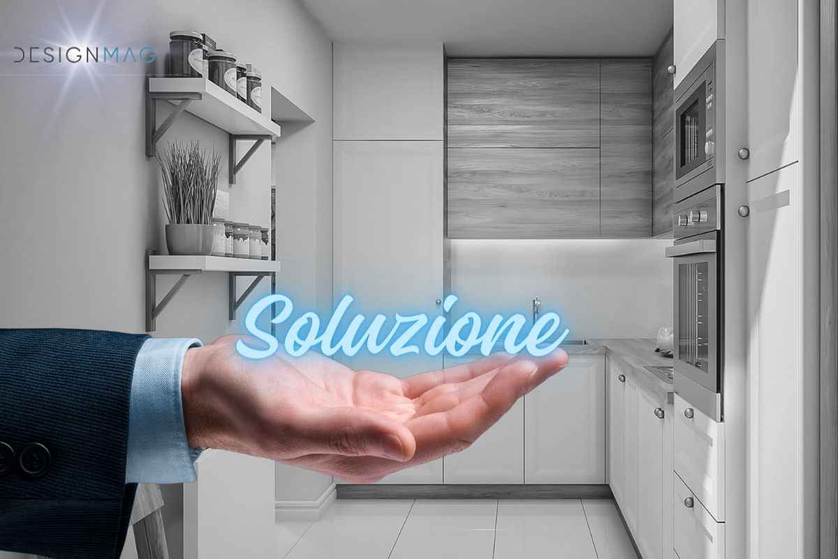 Cucina piccola, la soluzione è geniale e a prova di design: risolve ogni problema