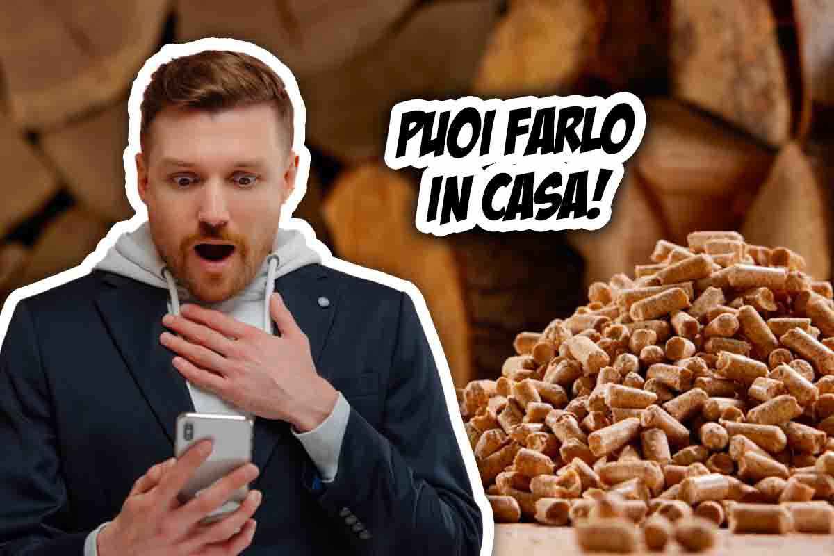 pellet fatto in casa in tre semplici step