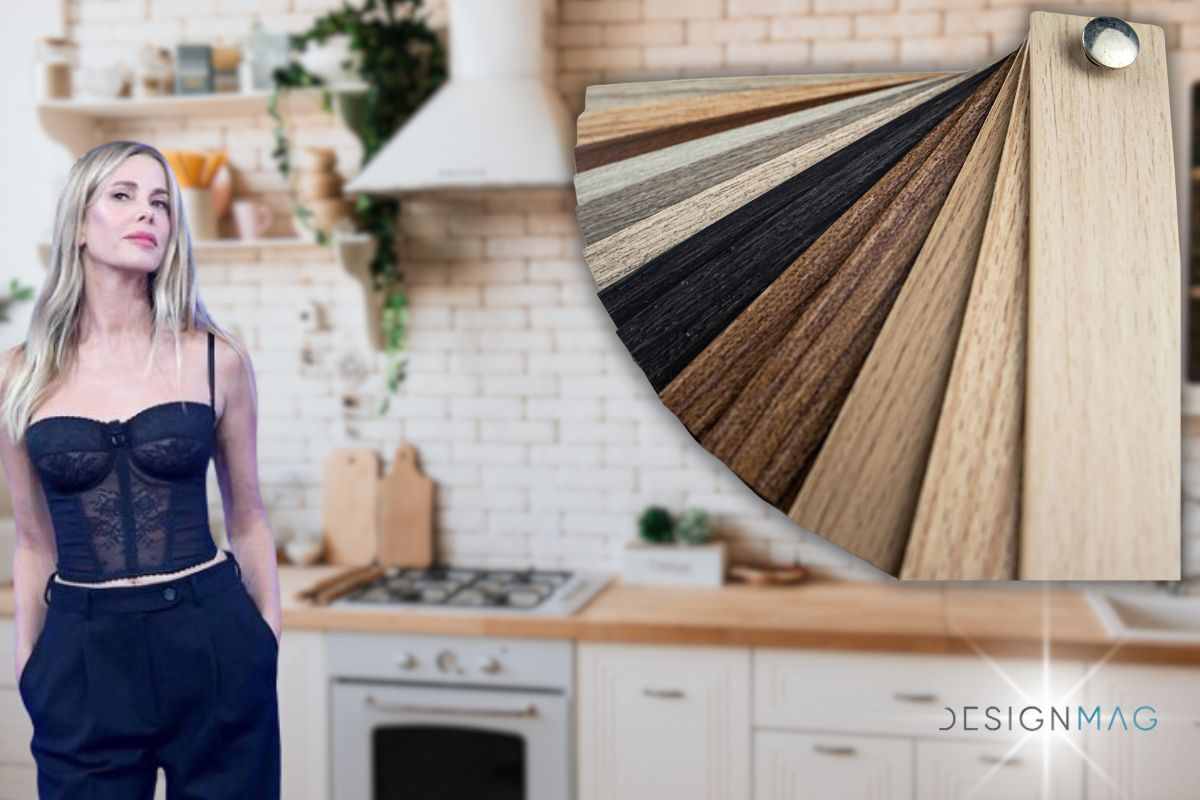 Parquet in cucina come in quella di Alessia Marcuzzi