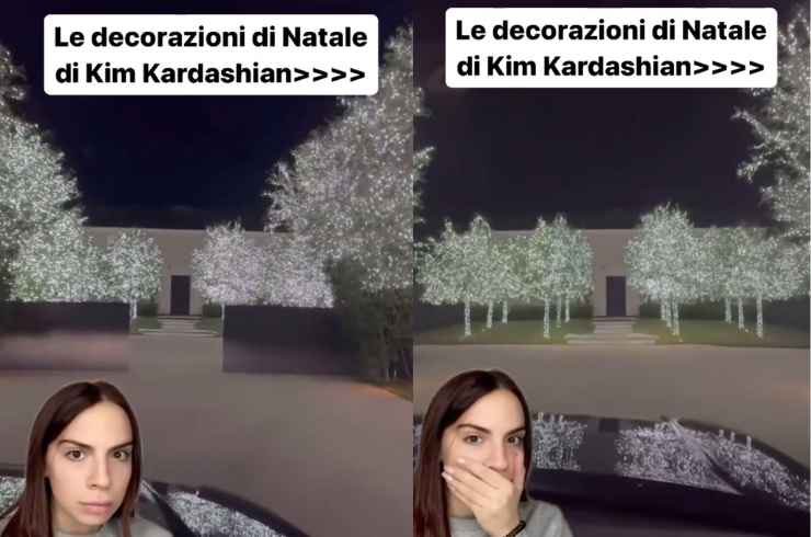 casa kim kardashian addobbata per natale 