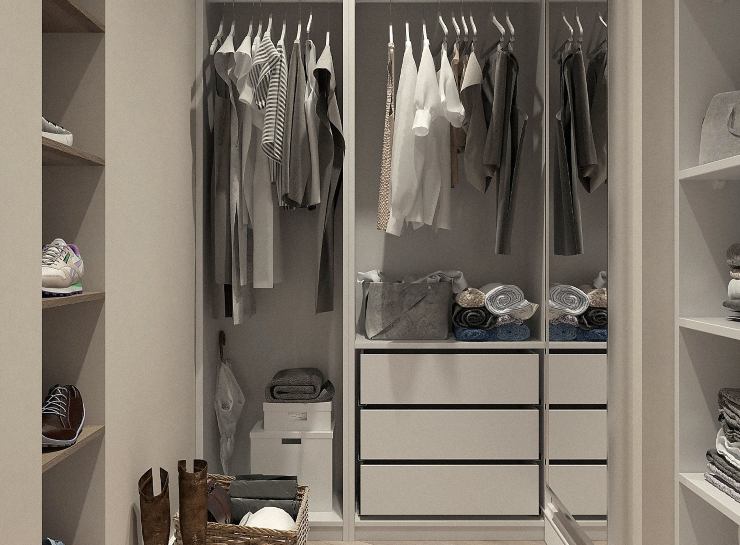 Cabina armadio- proposte Ikea per spazi piccoli